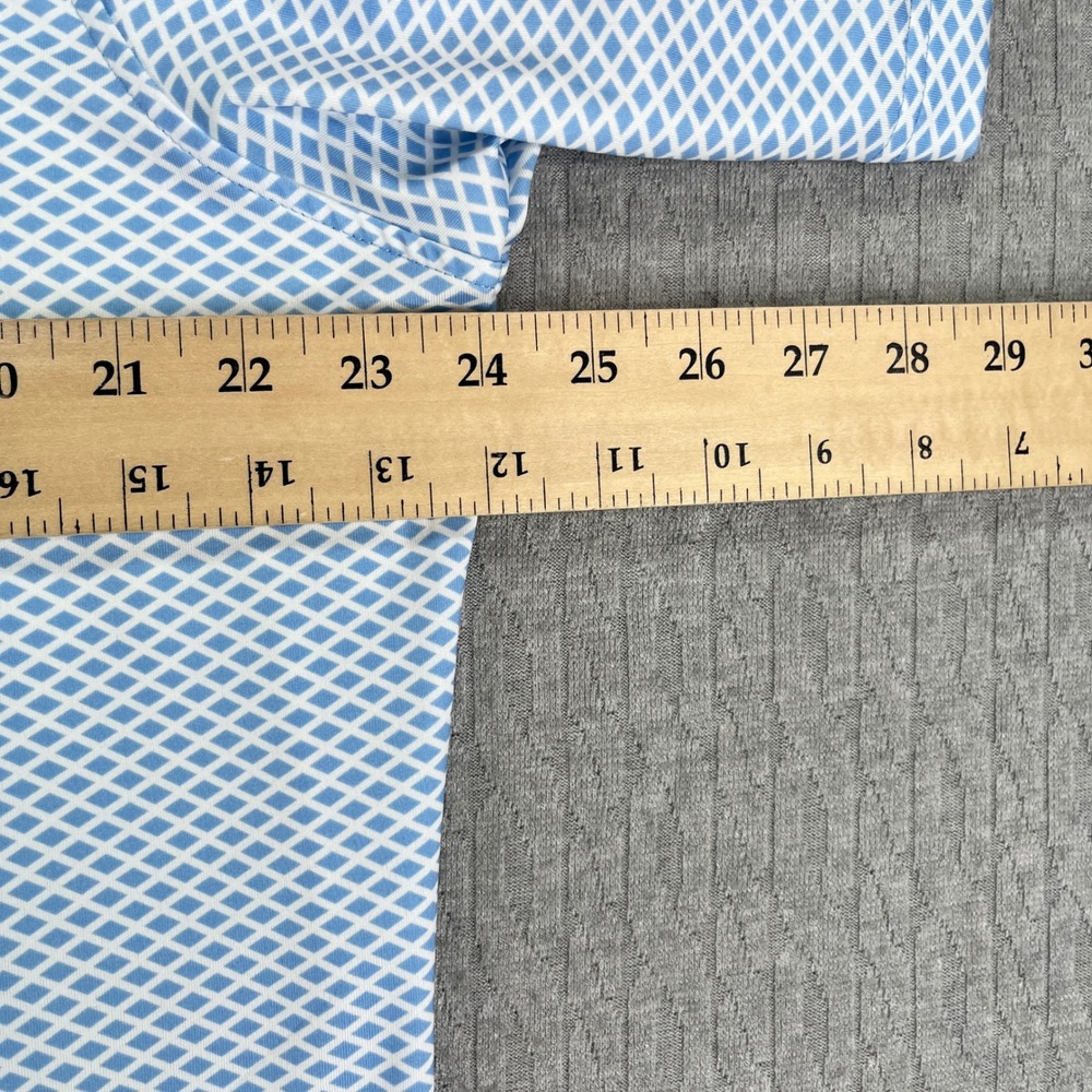 Fairway & Greene Golf Shorts 34 and Shirt L Blue Trump New York Tech Performance - Picture 12 of 16